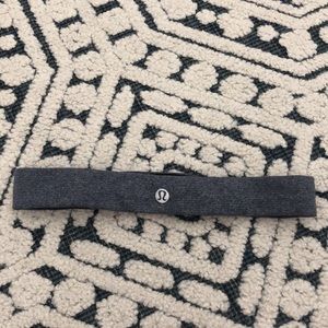 Thin slate blue lululemon headband